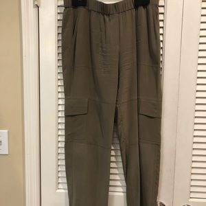 Theory Hamtana Silk Cargo Pants
